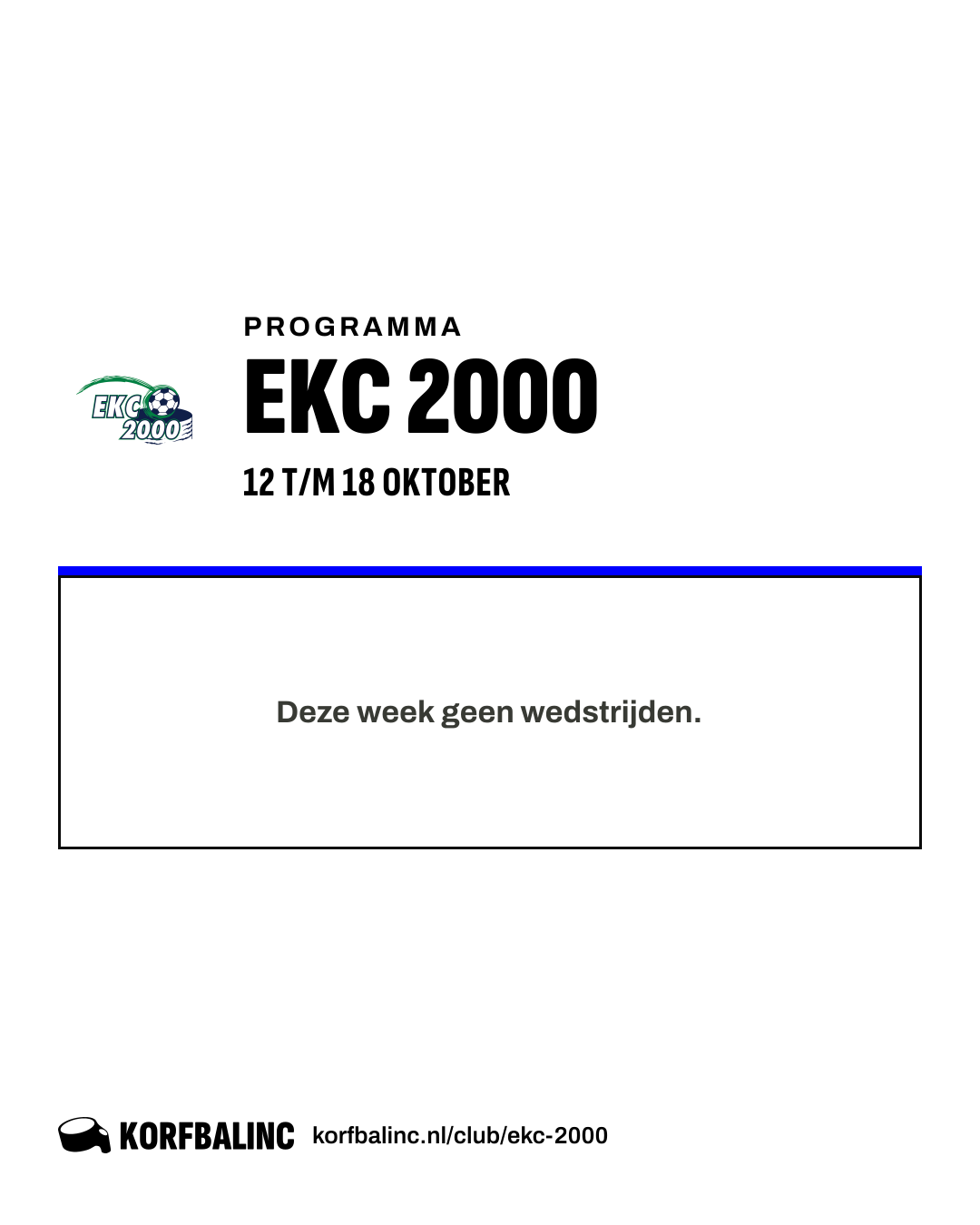 Uitslagen EKC 2000