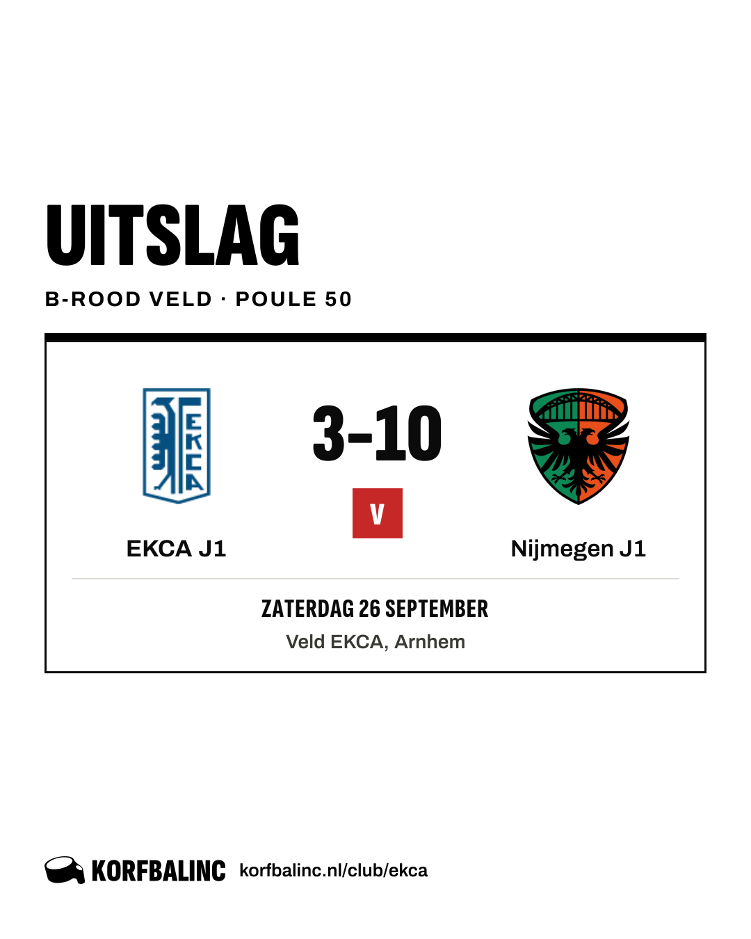 EKCA J1 - Nijmegen J1