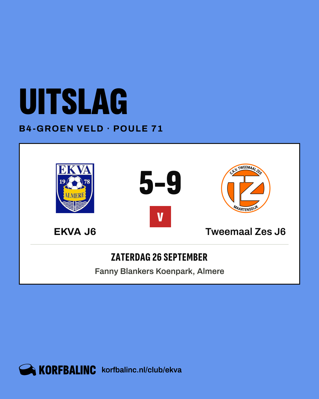 EKVA J6 - Tweemaal Zes J6