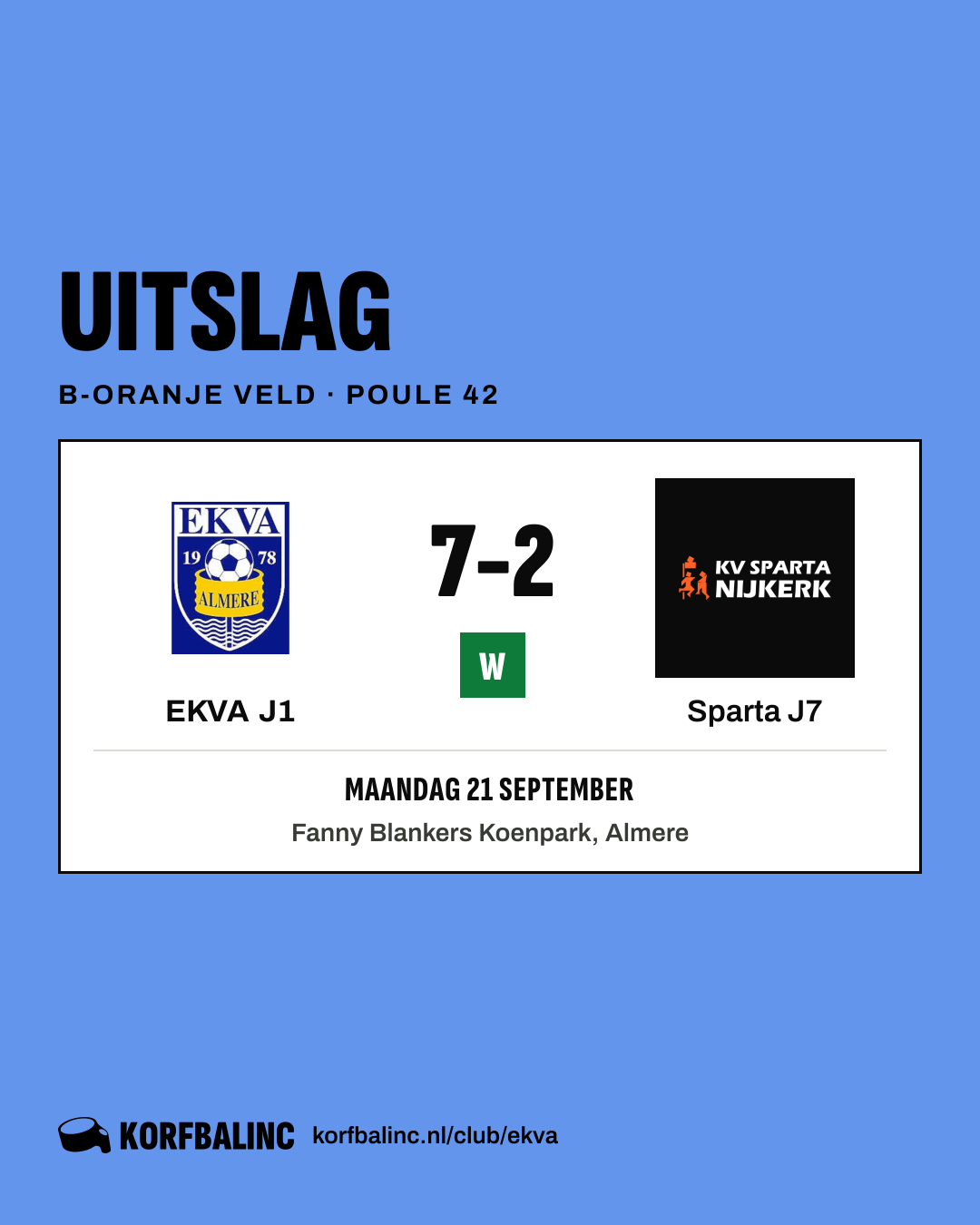 EKVA J1 - Sparta J7