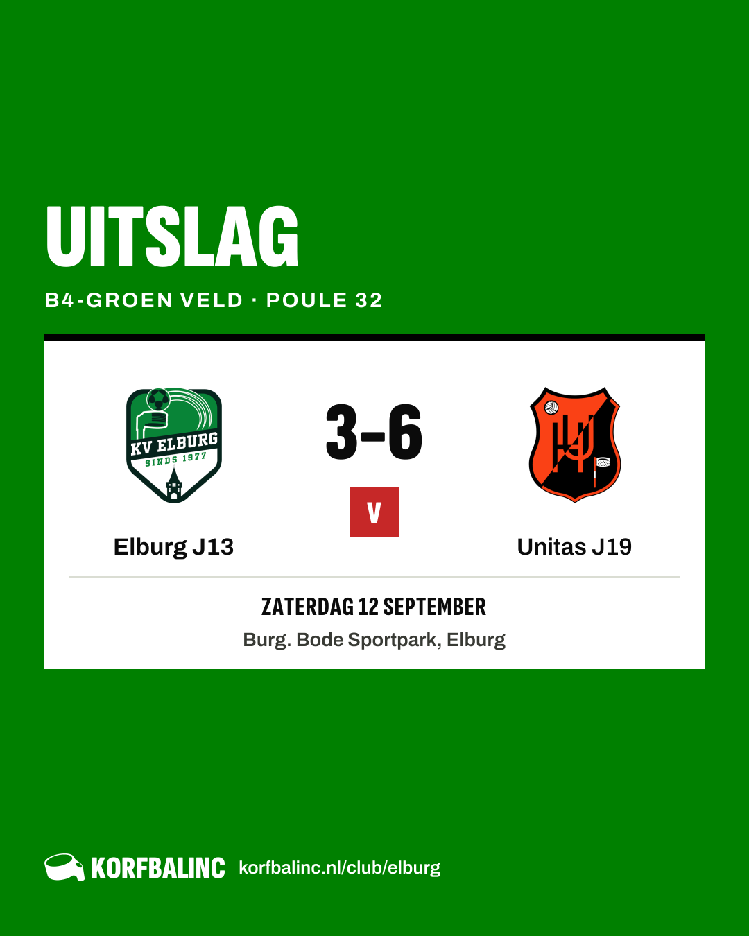 Elburg J13 - Unitas J19