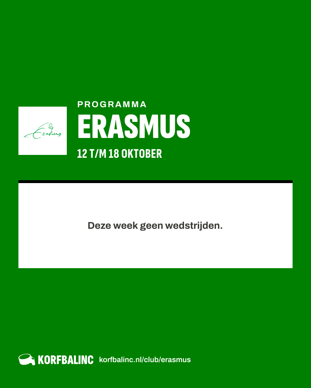 Uitslagen Erasmus