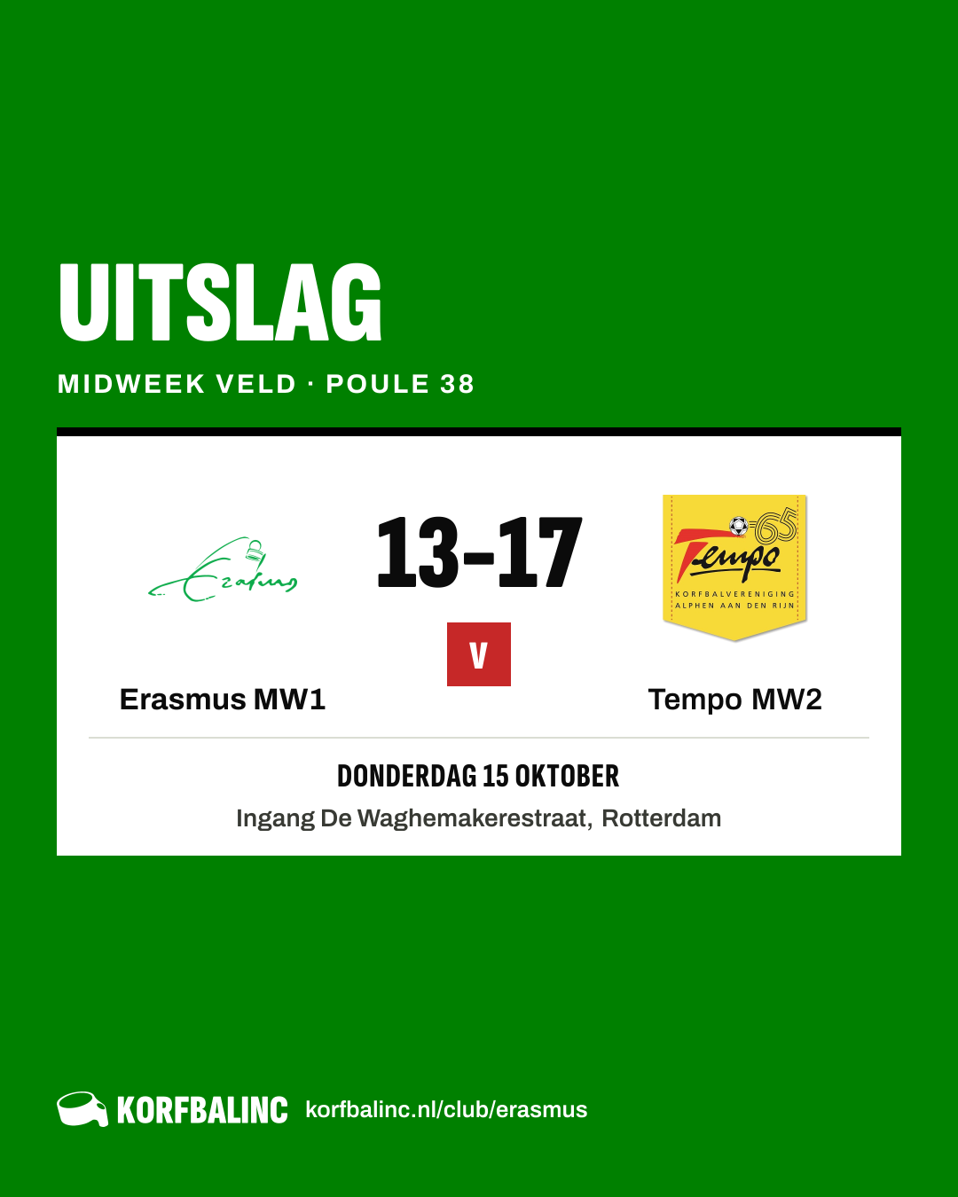 Erasmus MW1 - Tempo MW2