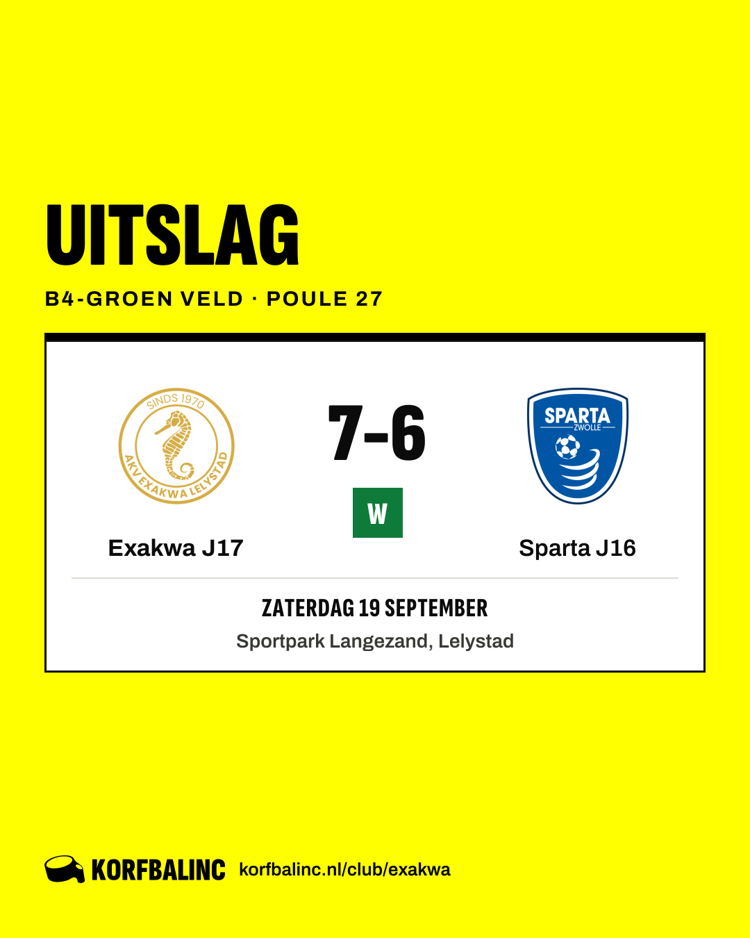 Exakwa J17 - Sparta J16