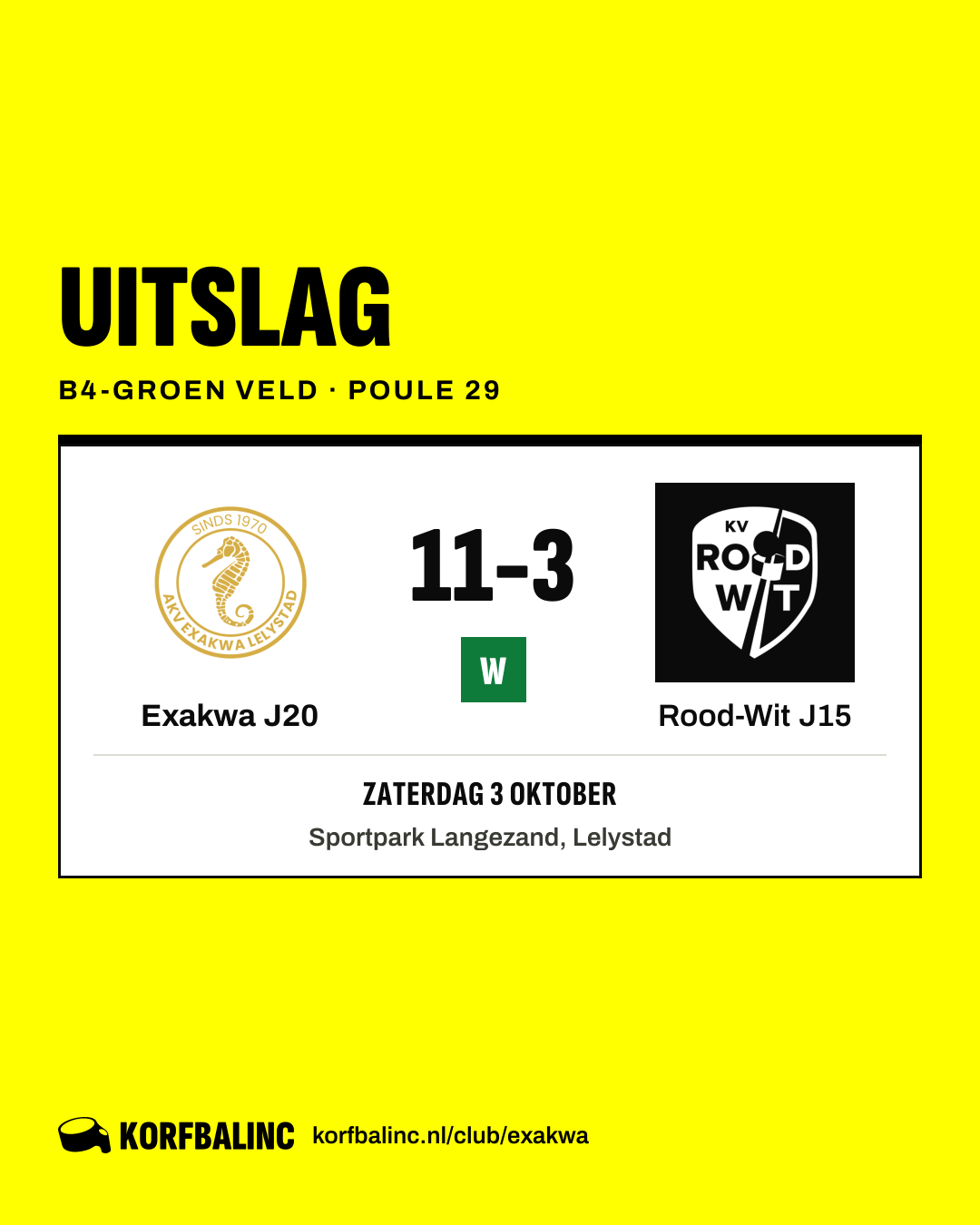 Exakwa J20 - Rood-Wit J15