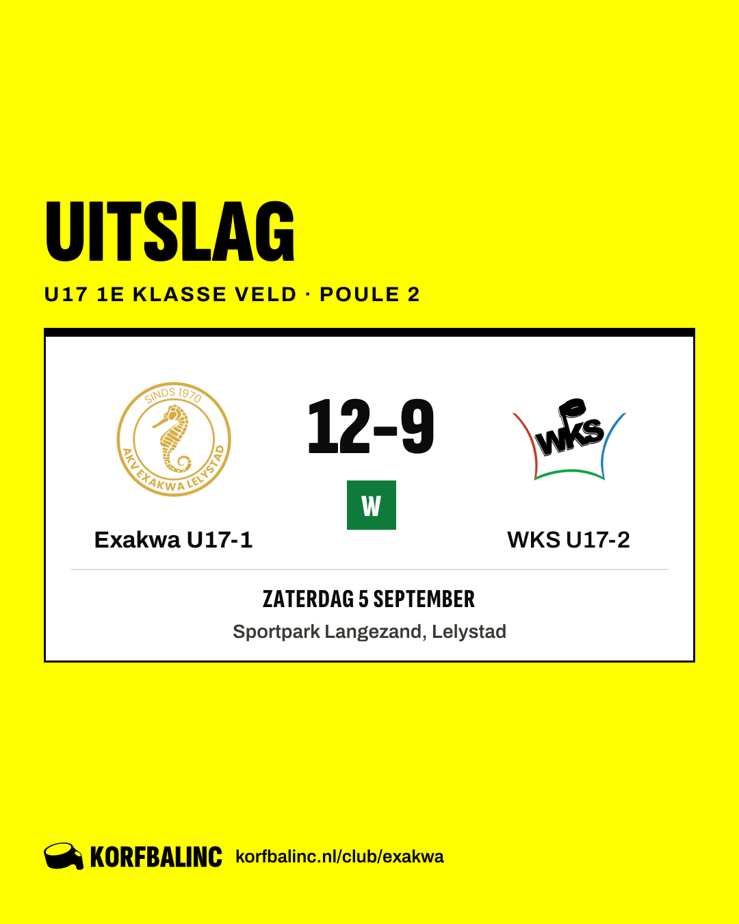 Exakwa U17-1 - WKS U17-2