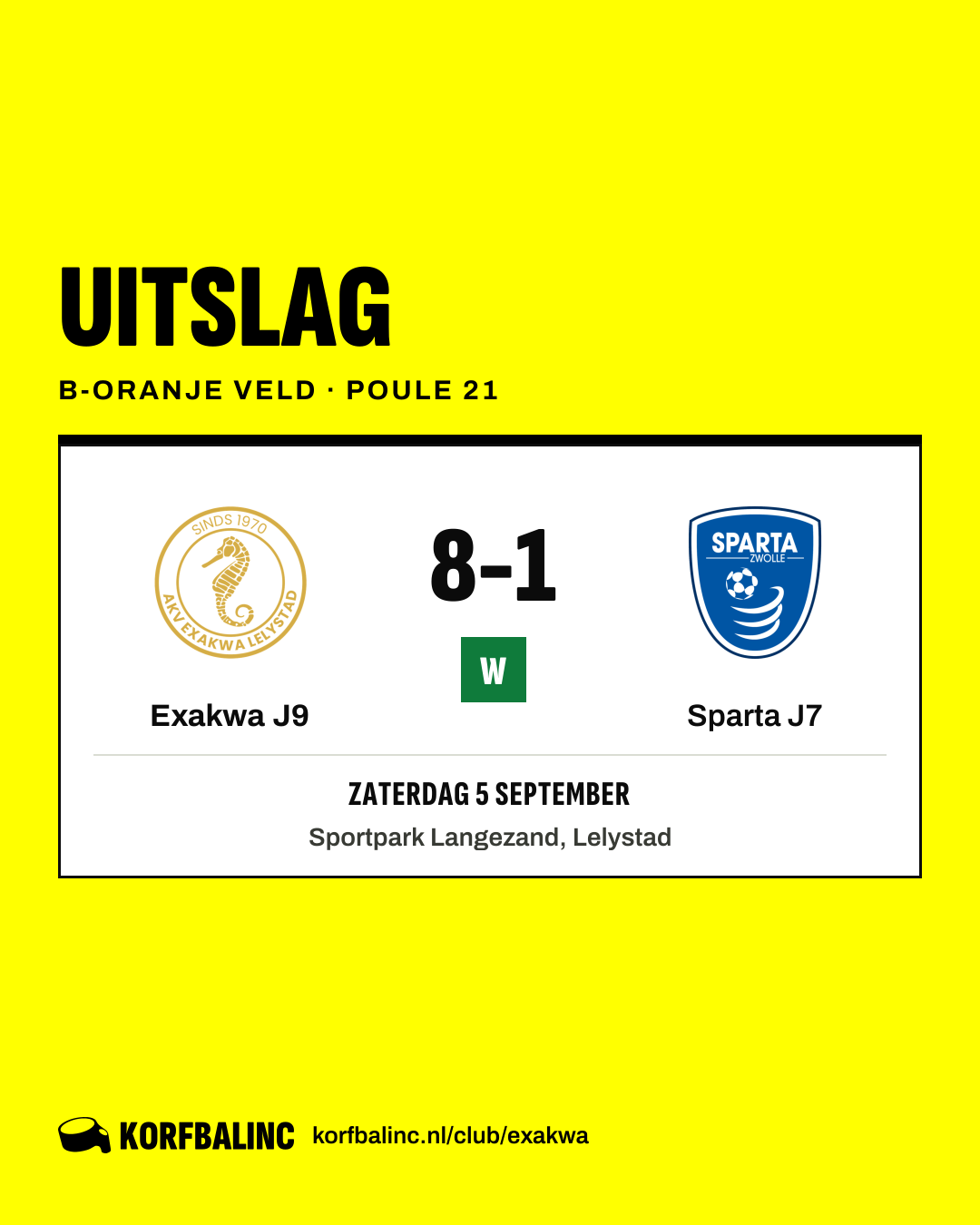 Exakwa J9 - Sparta J7
