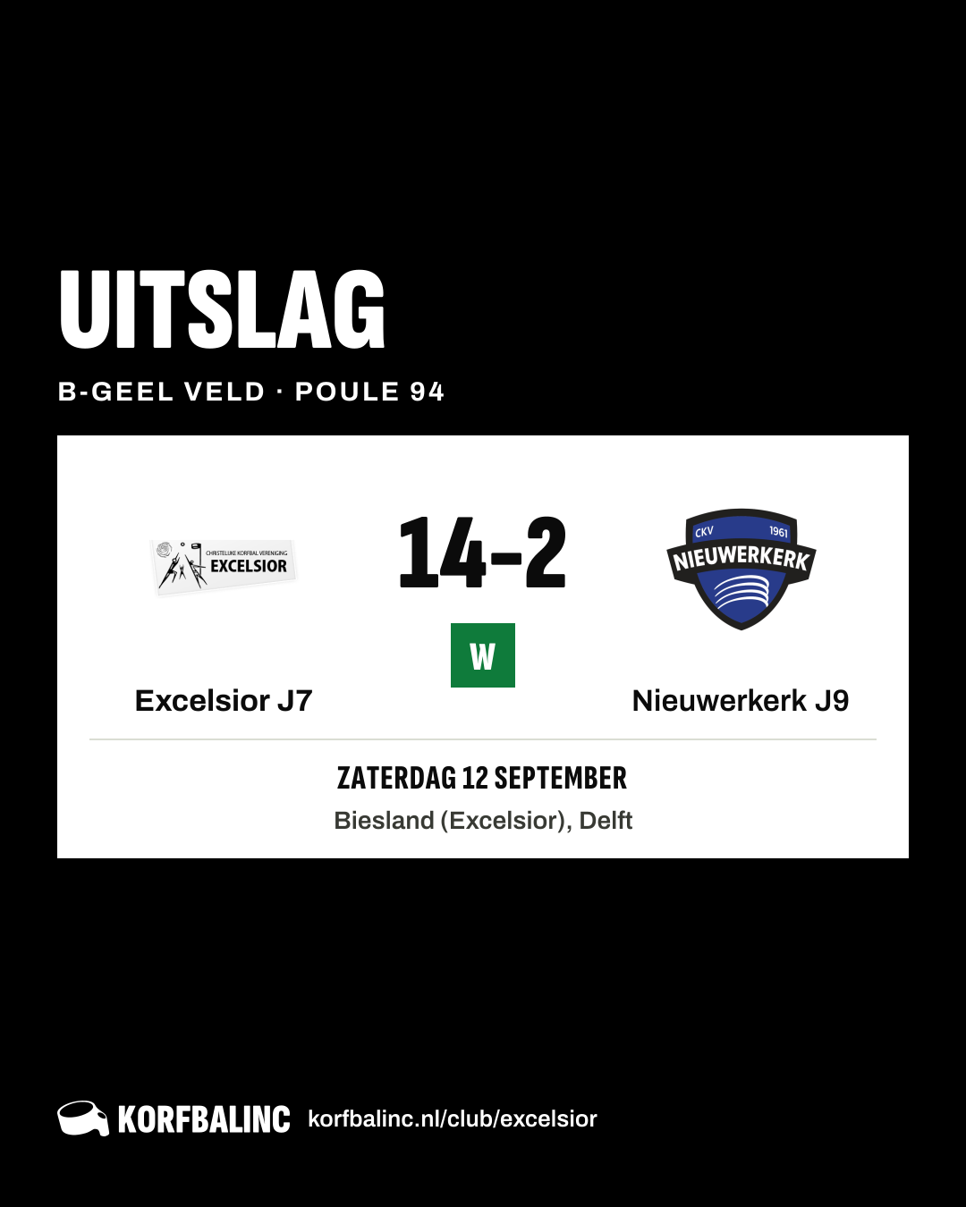 Excelsior J7 - Nieuwerkerk J9