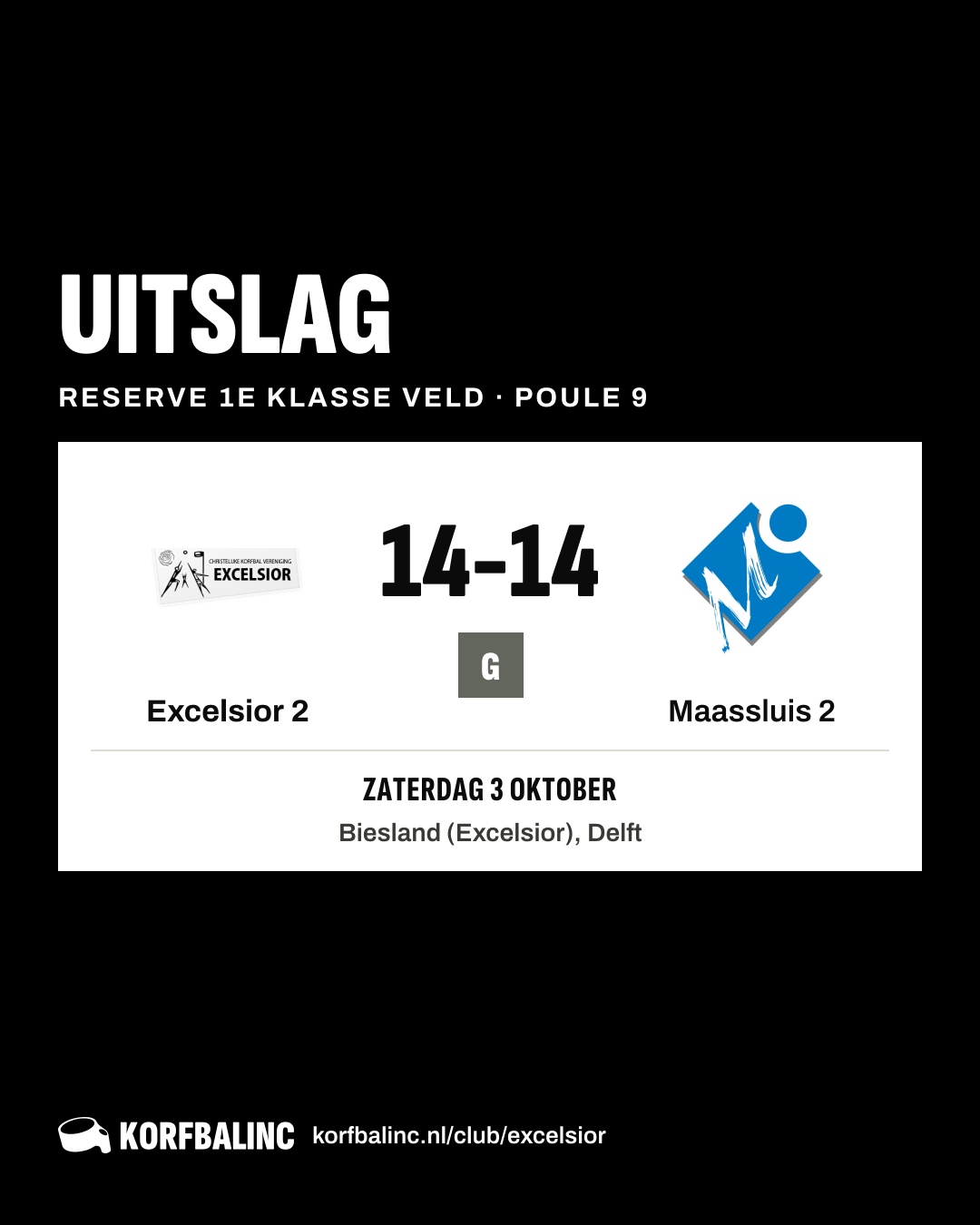 Excelsior 2 - Maassluis 2