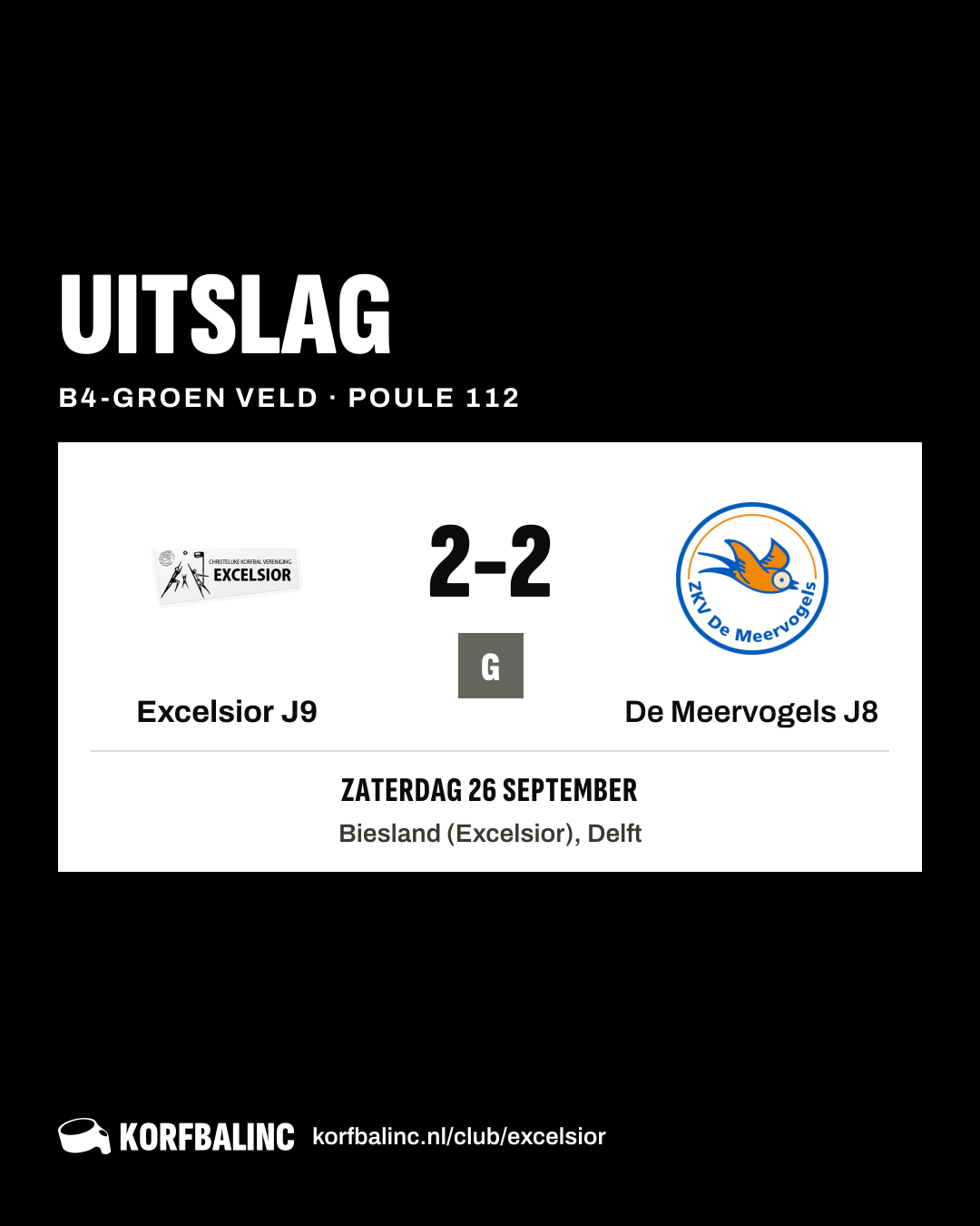 Excelsior J9 - De Meervogels J8