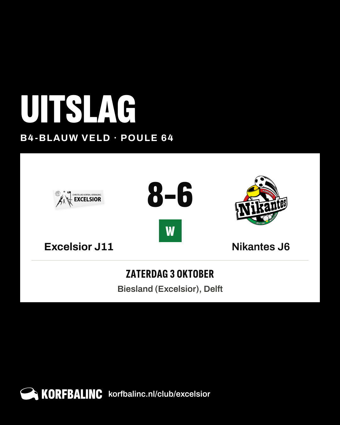 Excelsior J11 - Nikantes J6