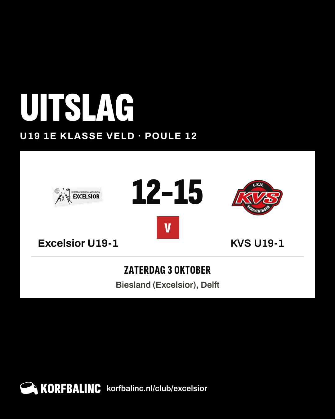 Excelsior U19-1 - KVS U19-1