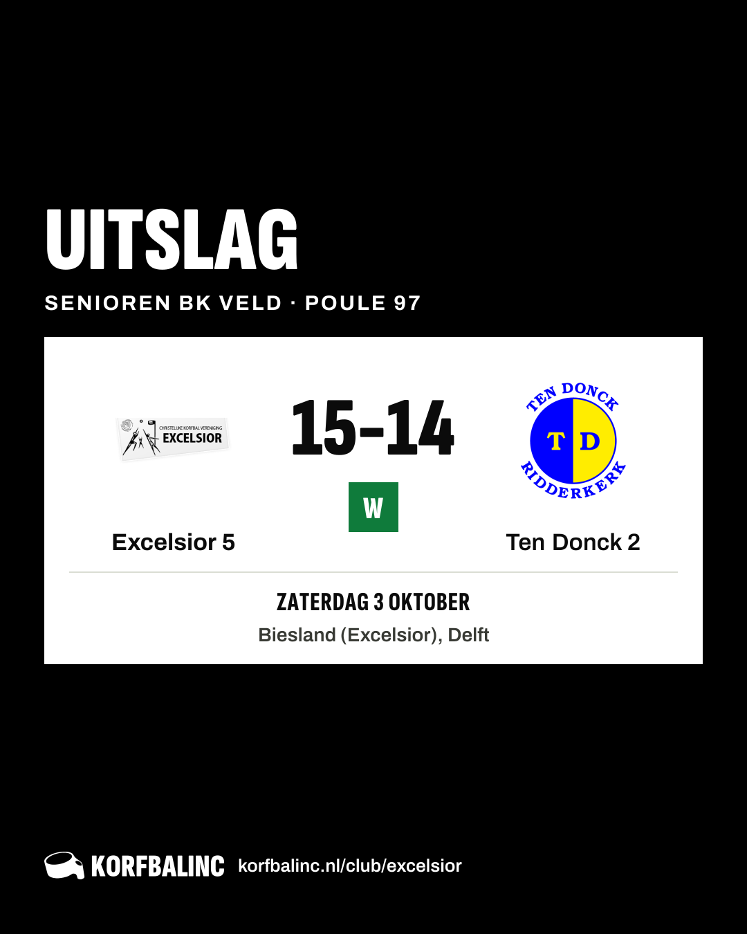Excelsior 5 - Ten Donck 2
