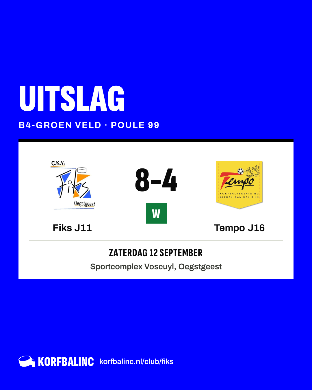 Fiks J11 - Tempo J16