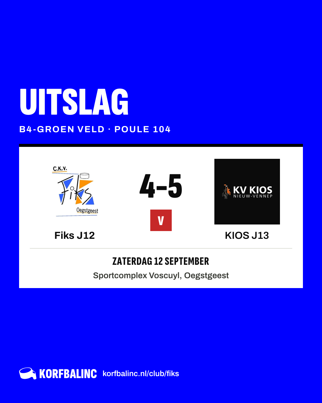 Fiks J12 - KIOS J13
