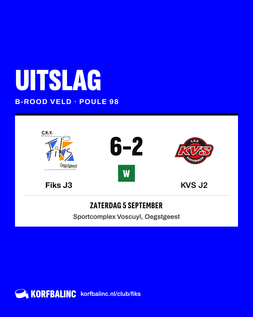 Fiks J3 - KVS J2