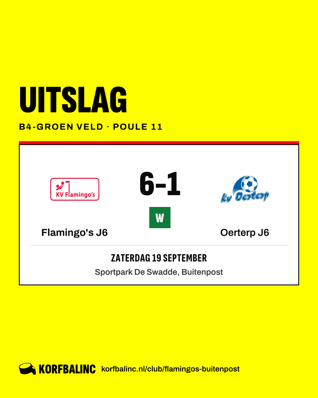 Flamingo's J6 - Oerterp J6