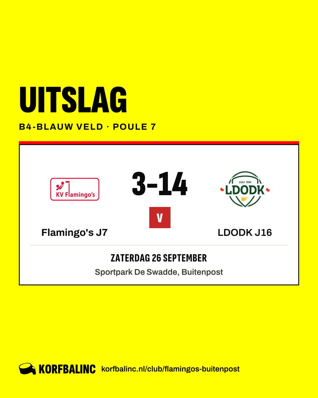 Flamingo's J7 - LDODK J16