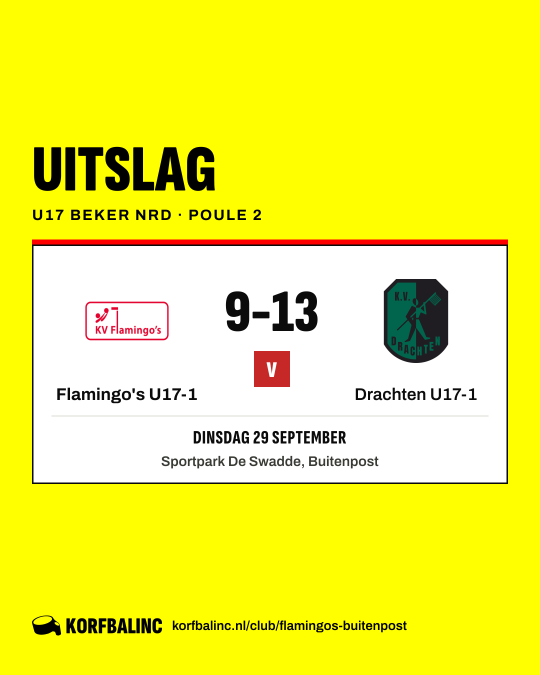 Flamingo's U17-1 - Drachten U17-1
