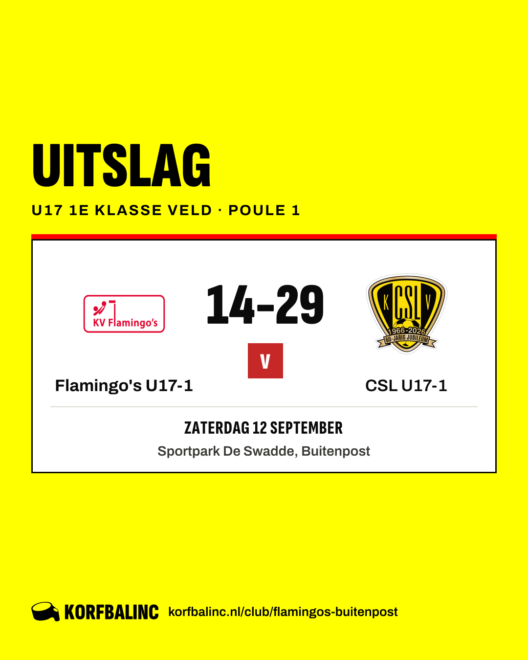 Flamingo's U17-1 - CSL U17-1