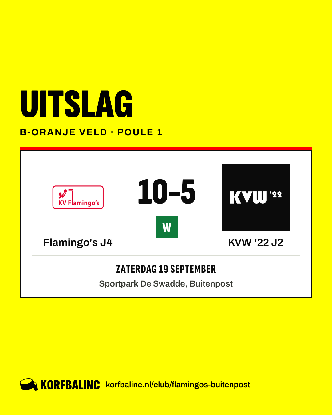 Flamingo's J4 - KVW '22 J2