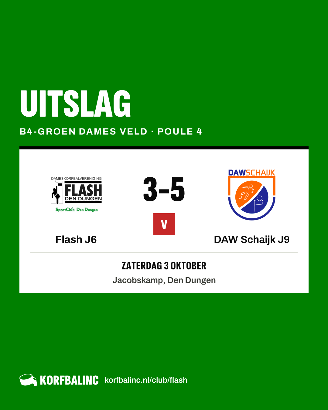 Flash J6 - DAW Schaijk J9