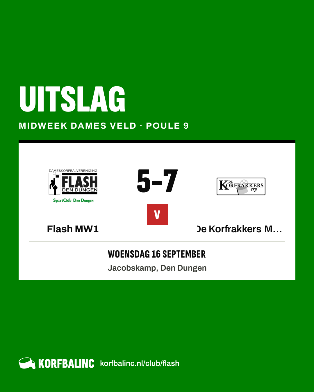 Flash MW1 - De Korfrakkers MW1