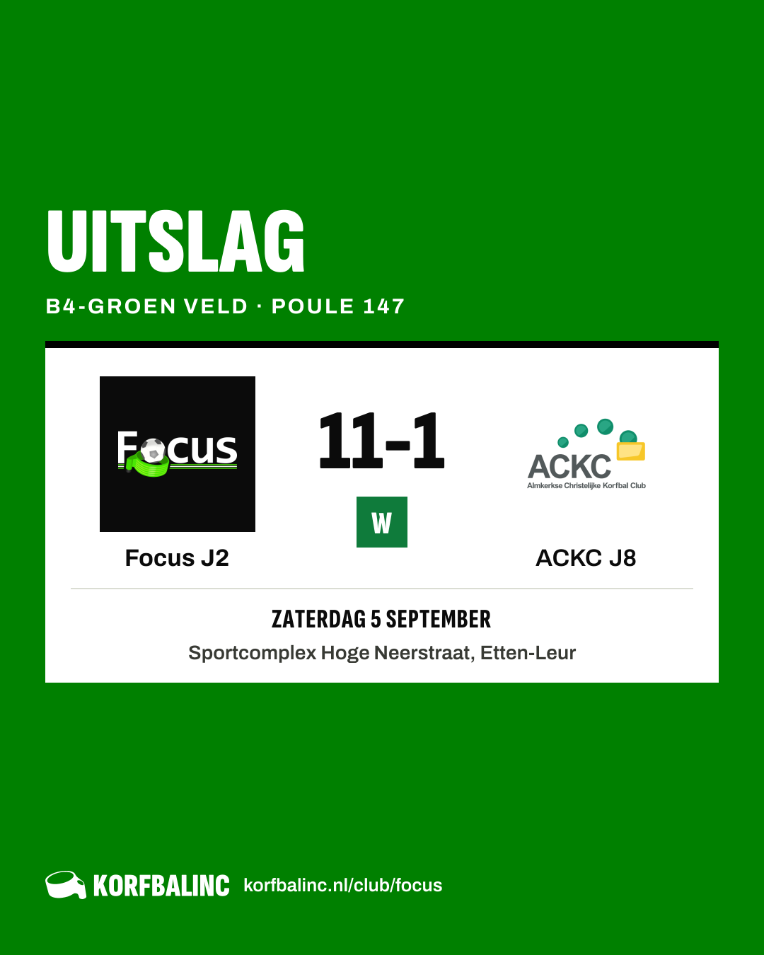 Focus J2 - ACKC J8