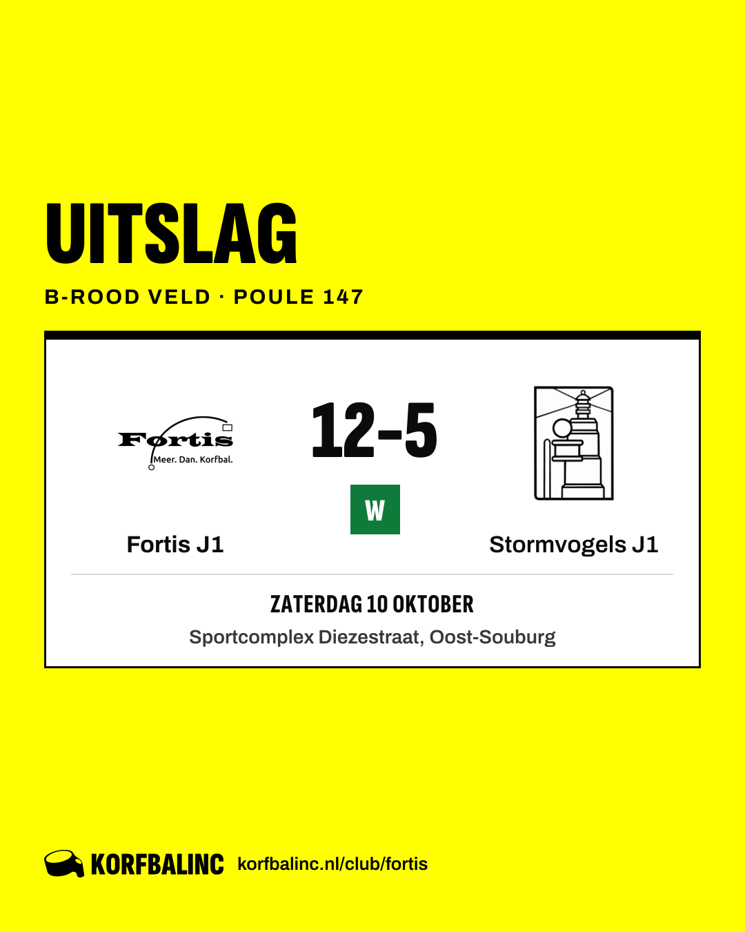 Fortis J1 - Stormvogels J1
