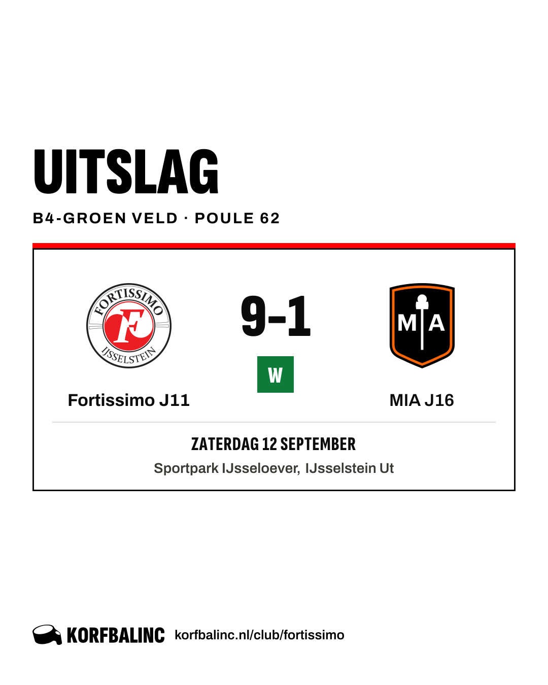 Fortissimo J11 - MIA J16