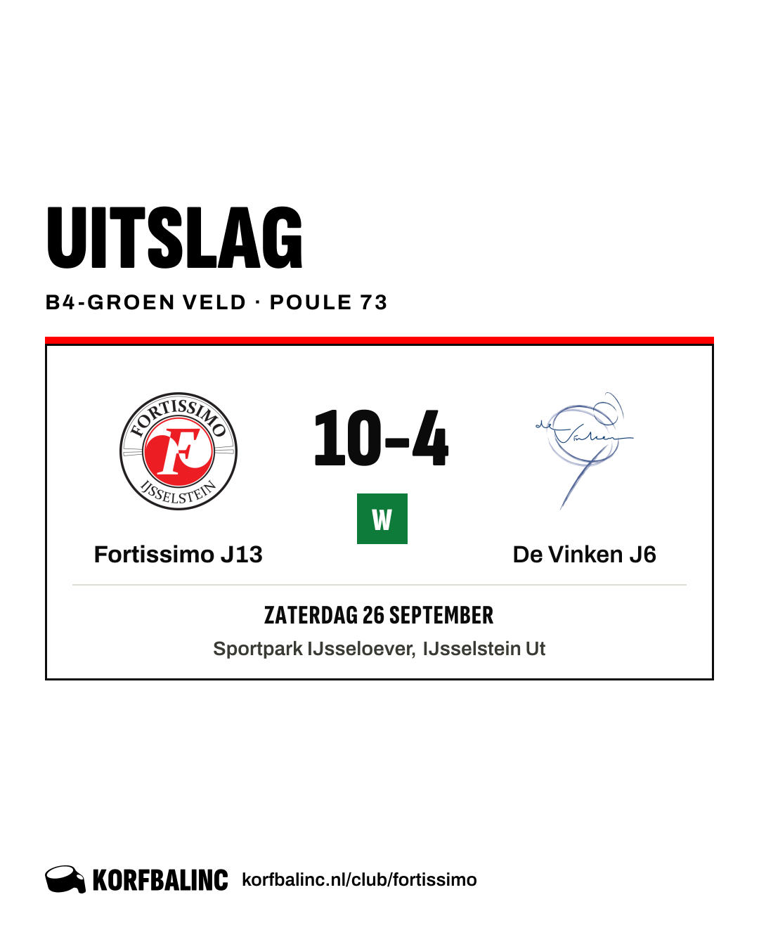 Fortissimo J13 - De Vinken J6