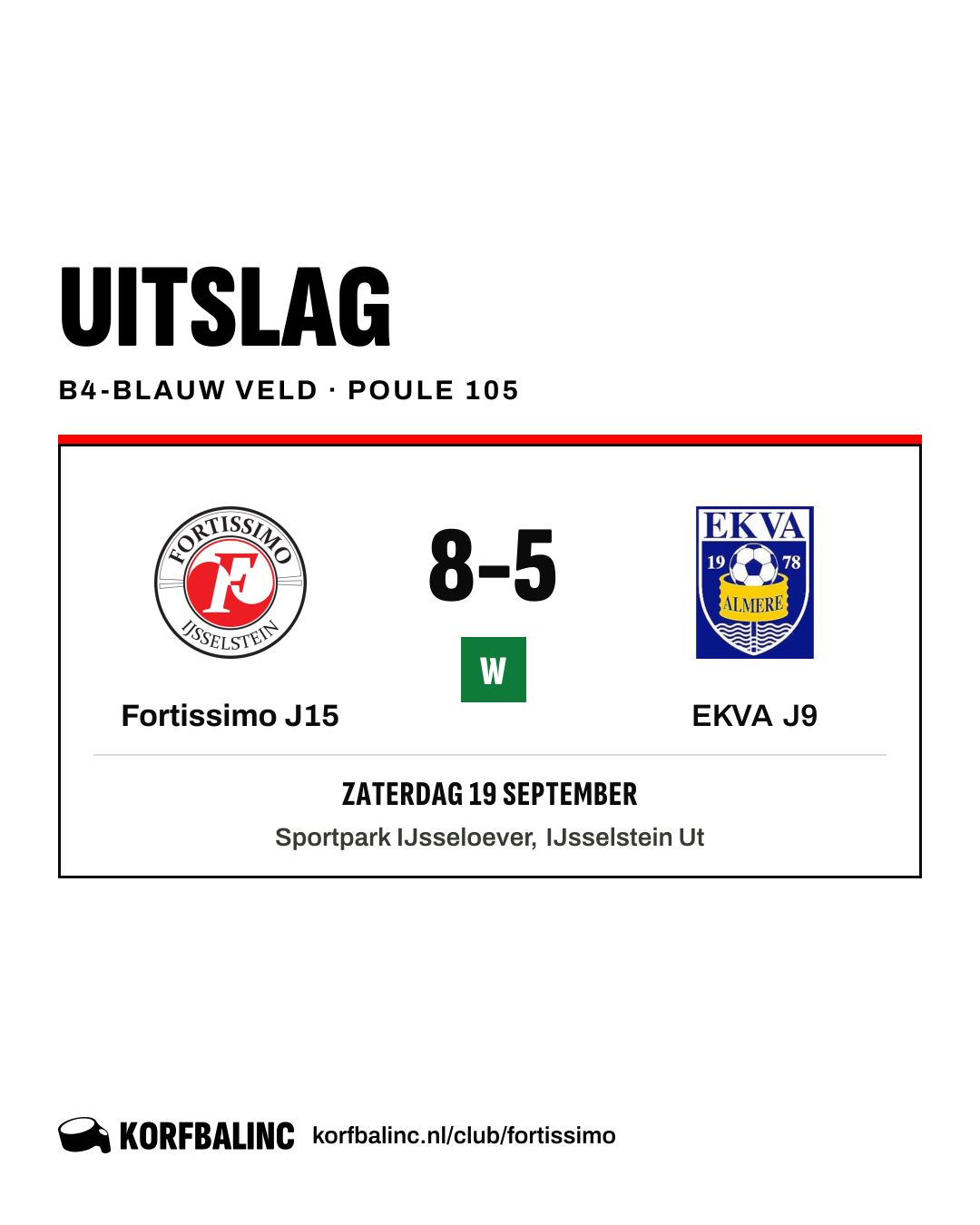 Fortissimo J15 - EKVA J9