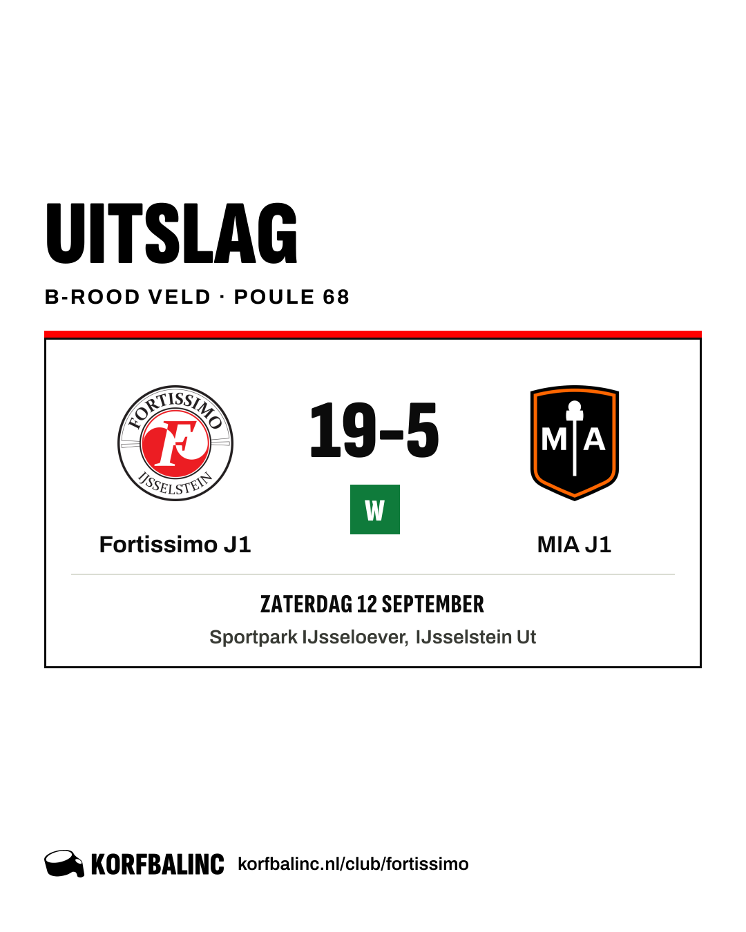 Fortissimo J1 - MIA J1