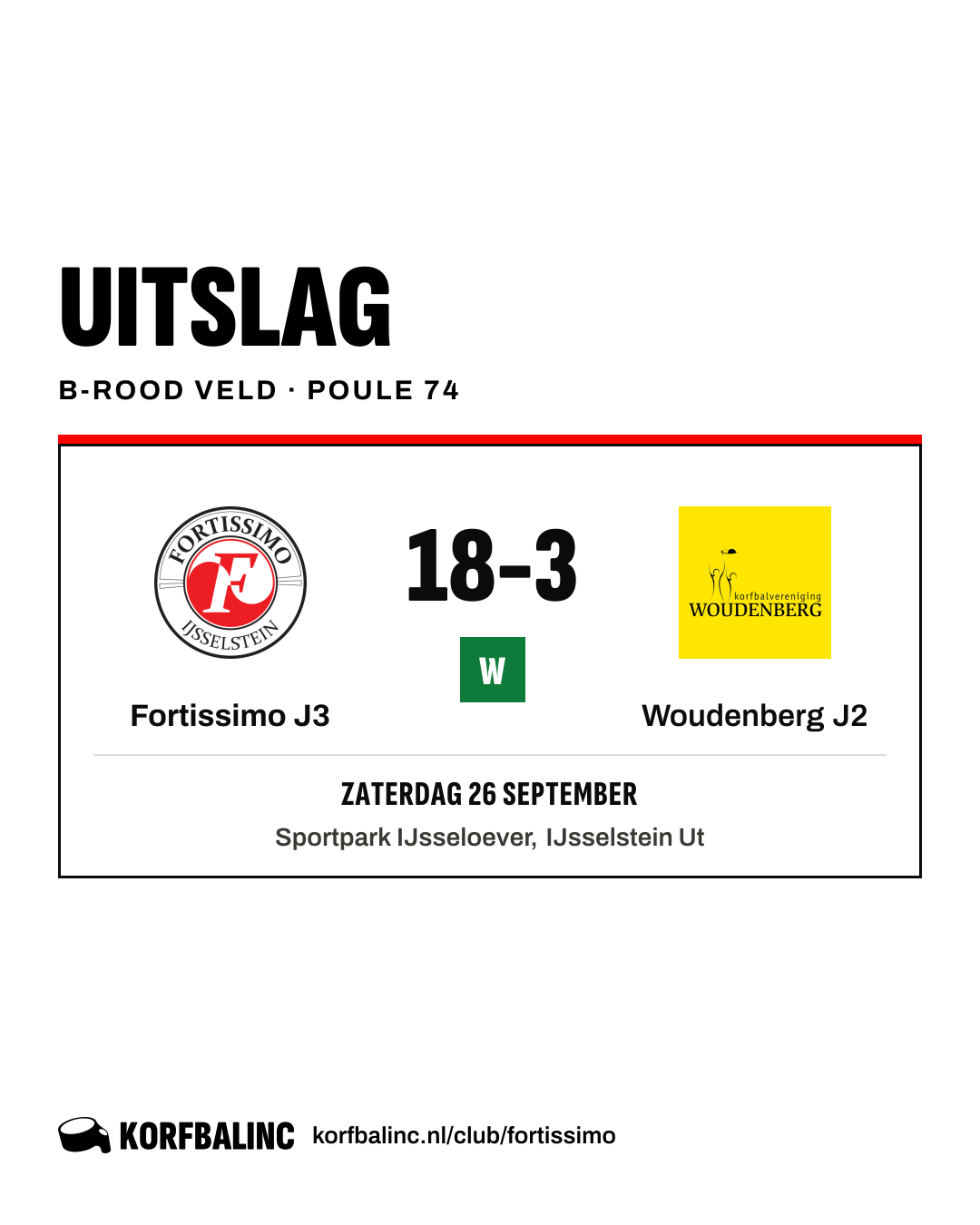 Fortissimo J3 - Woudenberg J2