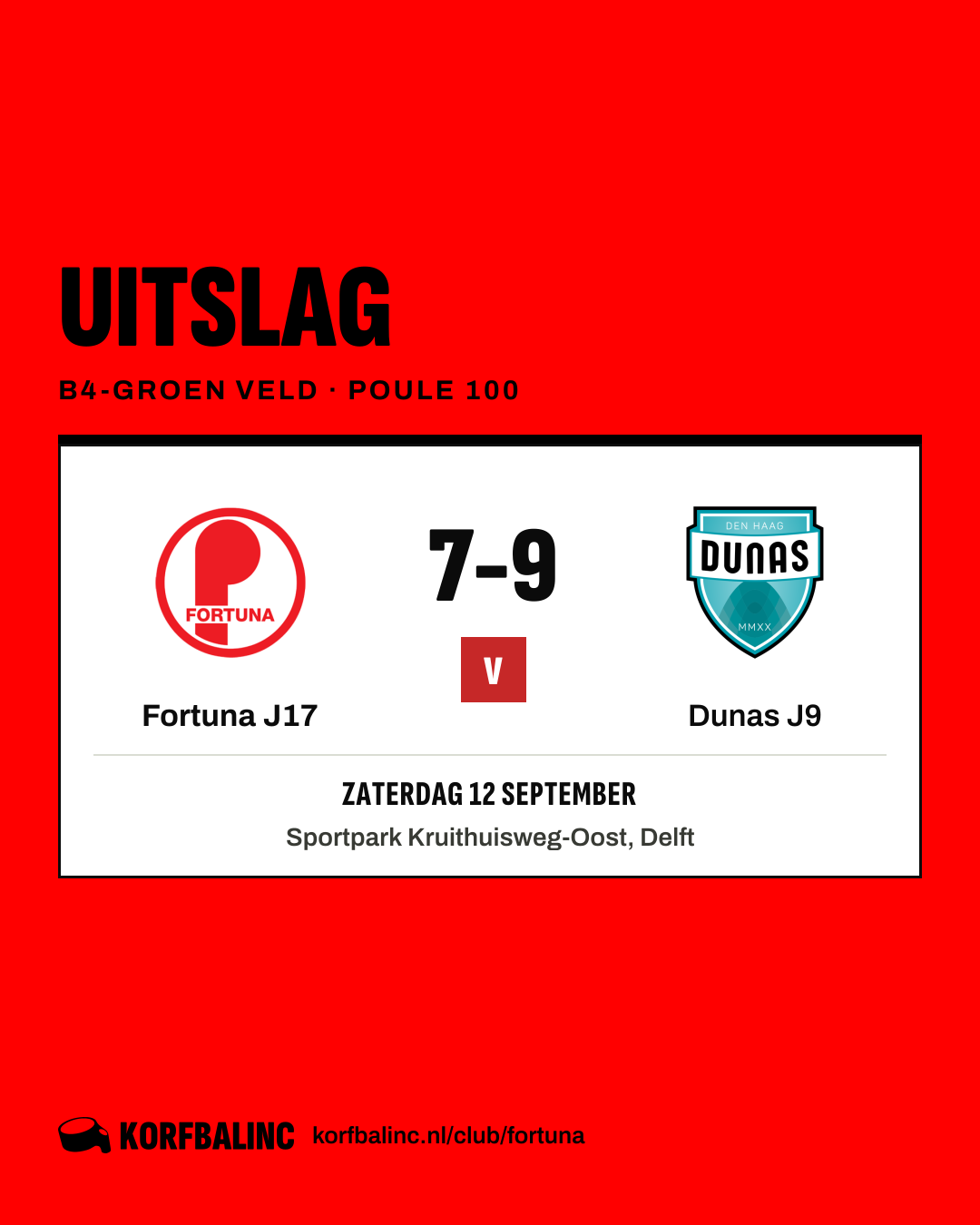 Fortuna J17 - Dunas J9