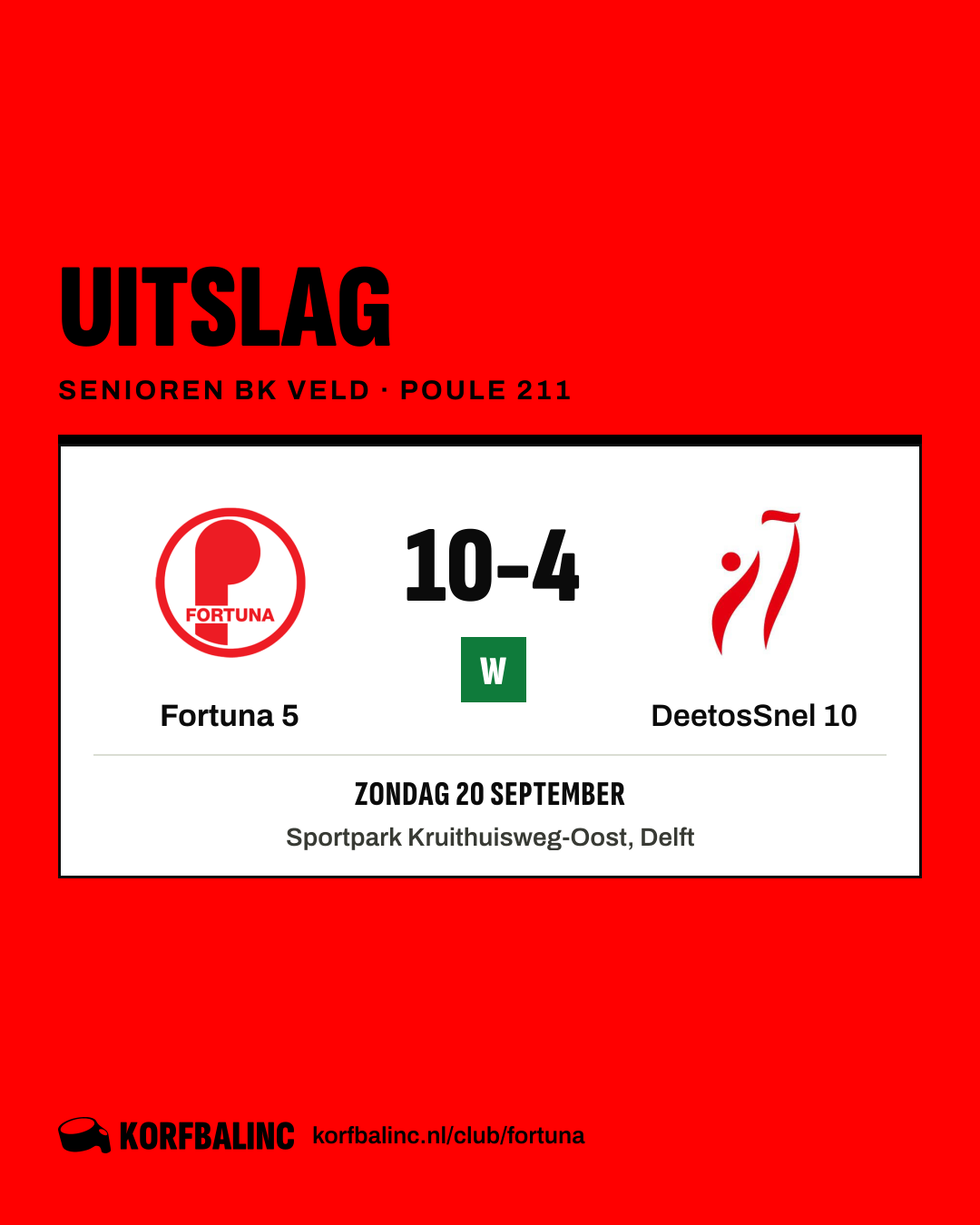 Fortuna 5 - DeetosSnel 10