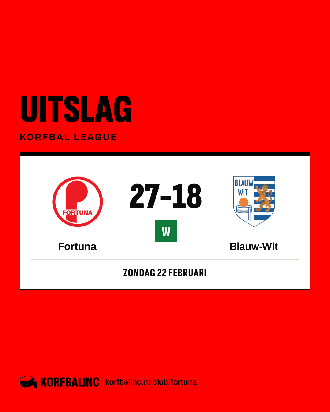 Fortuna - Blauw-Wit