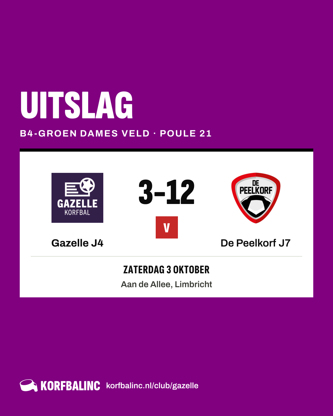 Gazelle J4 - De Peelkorf J7