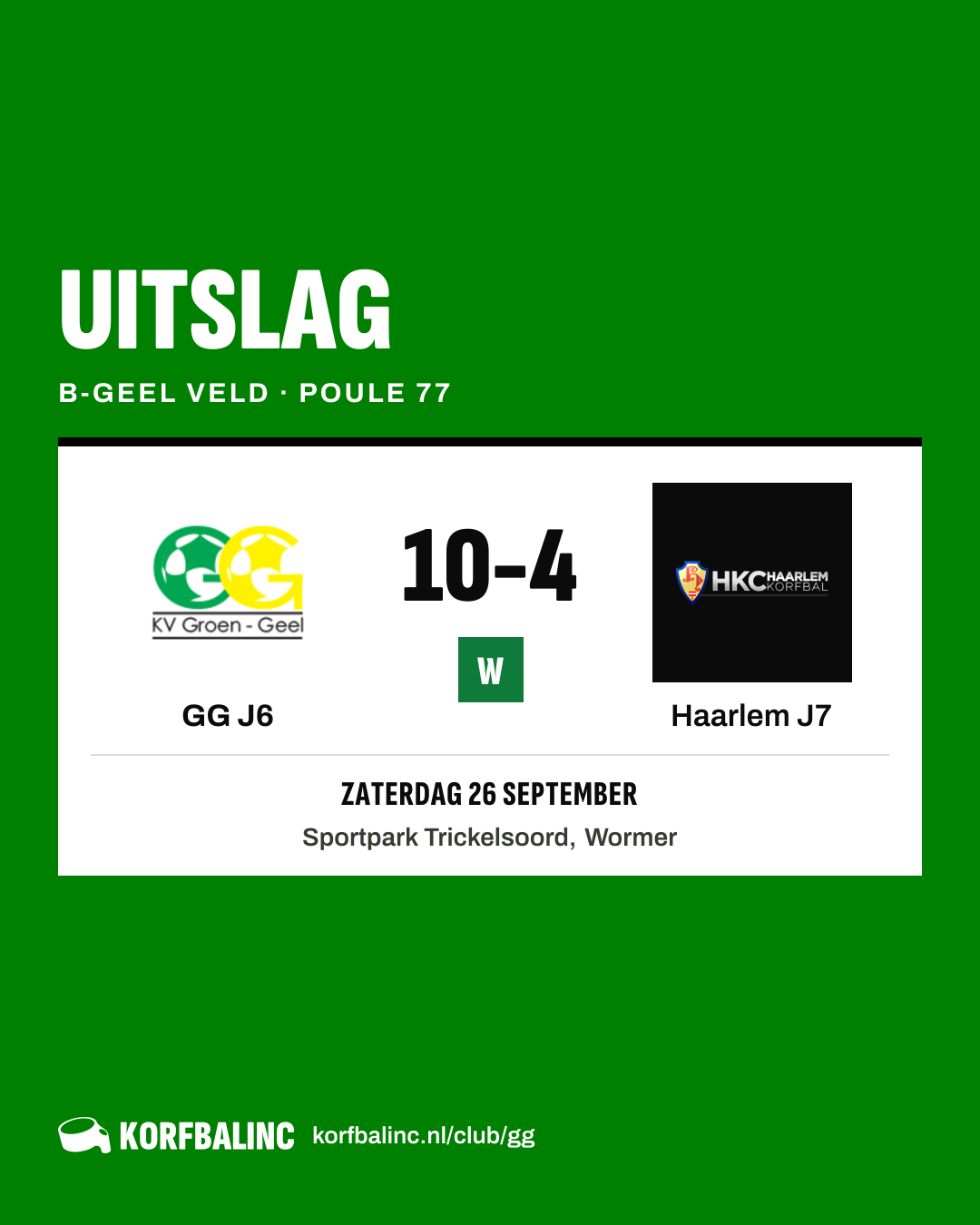 GG J6 - Haarlem J7