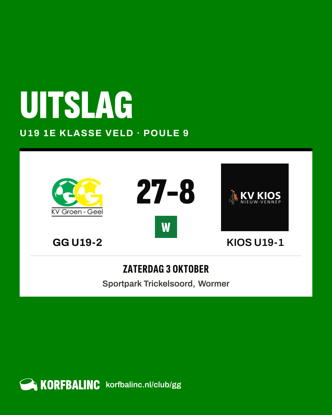 GG U19-2 - KIOS U19-1