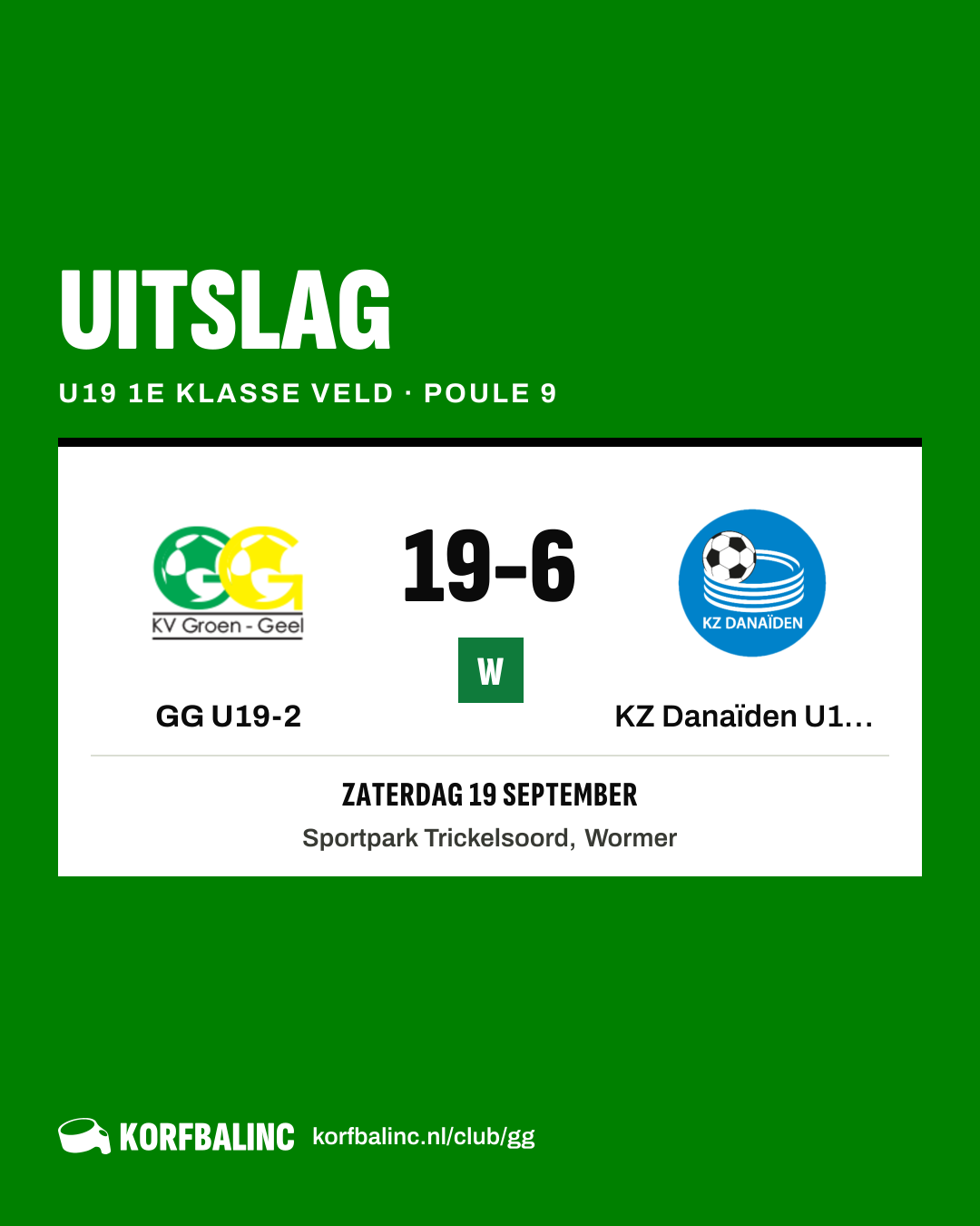 GG U19-2 - KZ Danaïden U19-1