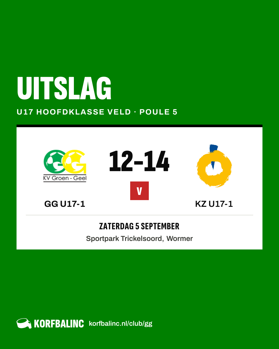 GG U17-1 - KZ U17-1