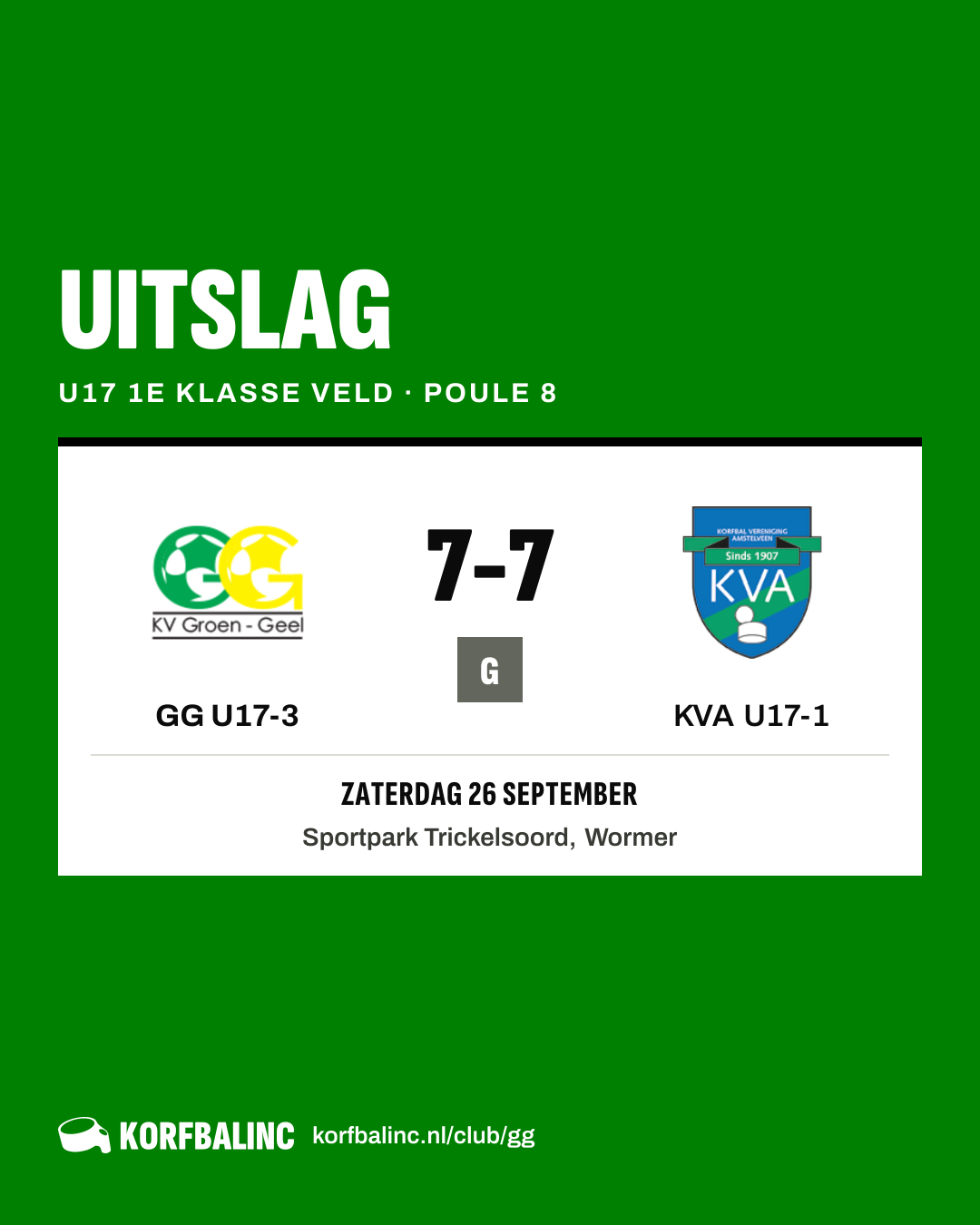 GG U17-3 - KVA U17-1