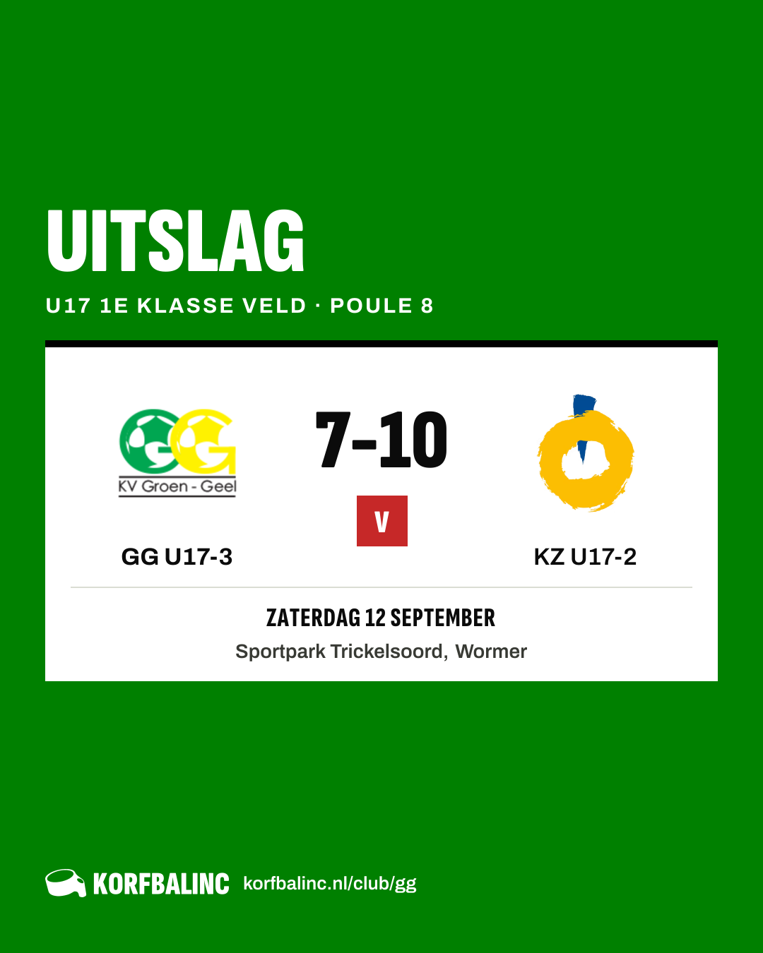GG U17-3 - KZ U17-2
