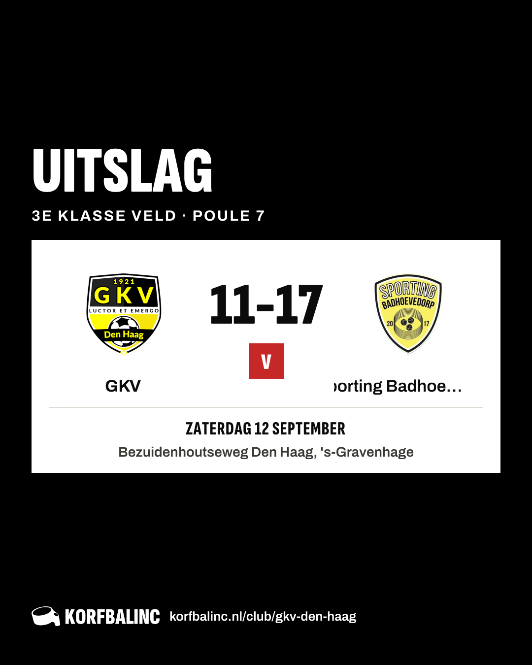 GKV - Sporting Badhoevedorp
