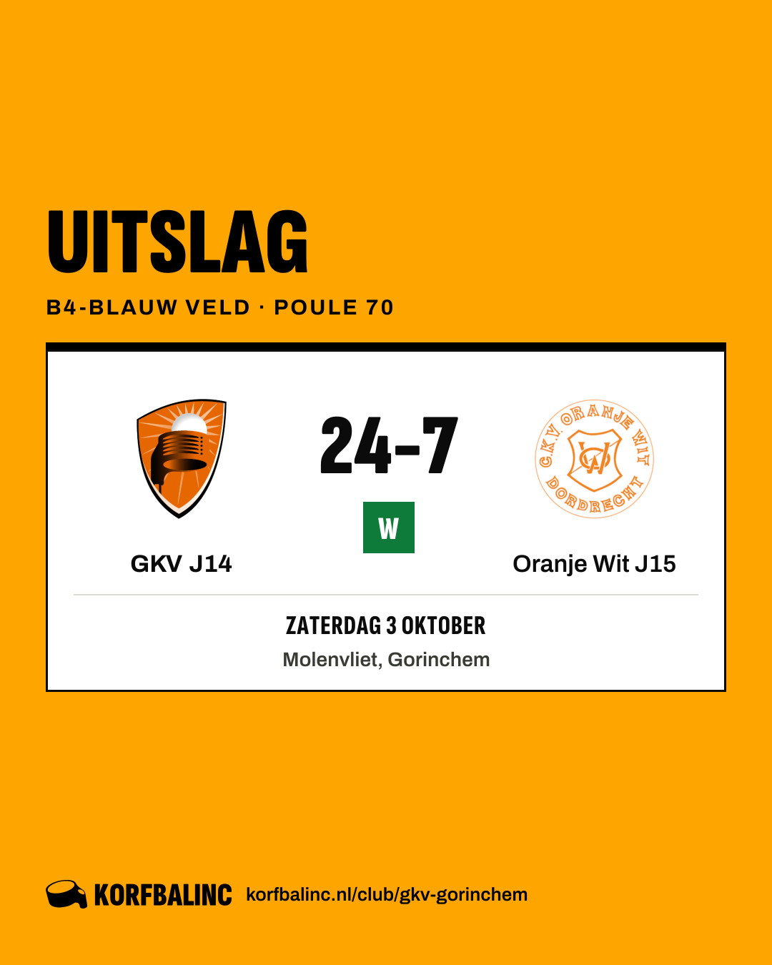 GKV J14 - Oranje Wit J15