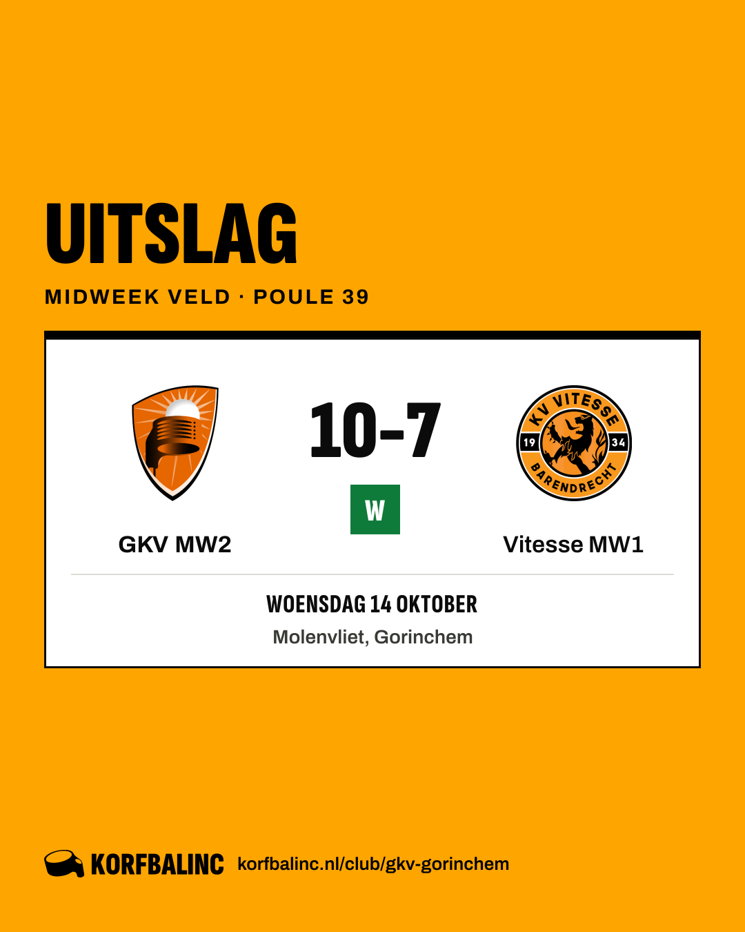GKV MW2 - Vitesse MW1