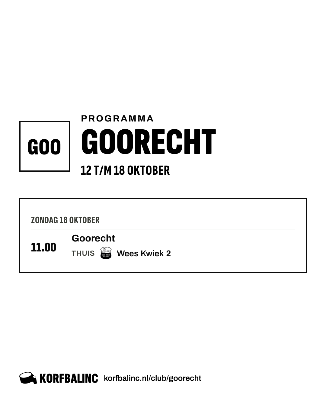 Uitslagen Goorecht