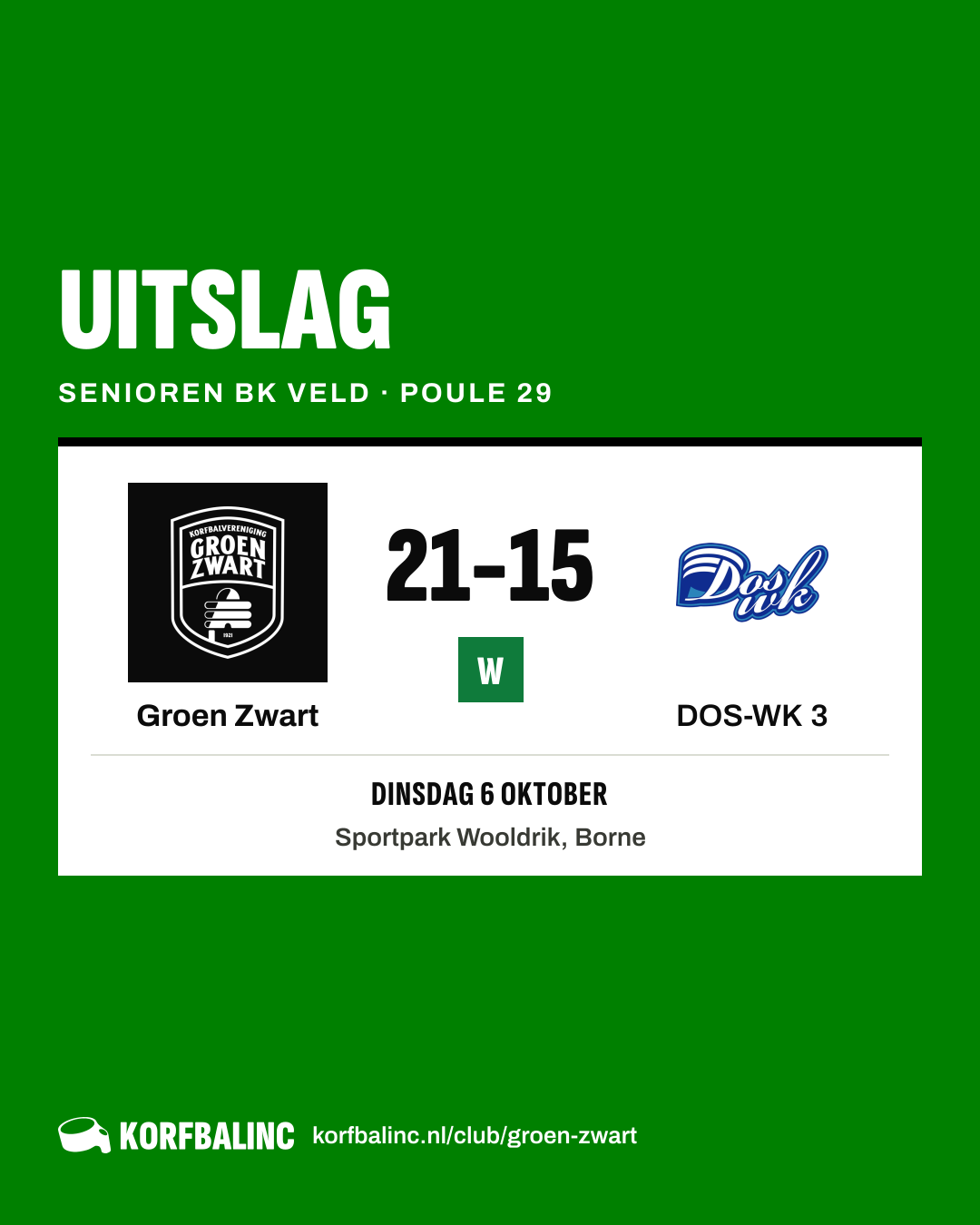 Groen Zwart - DOS-WK 3