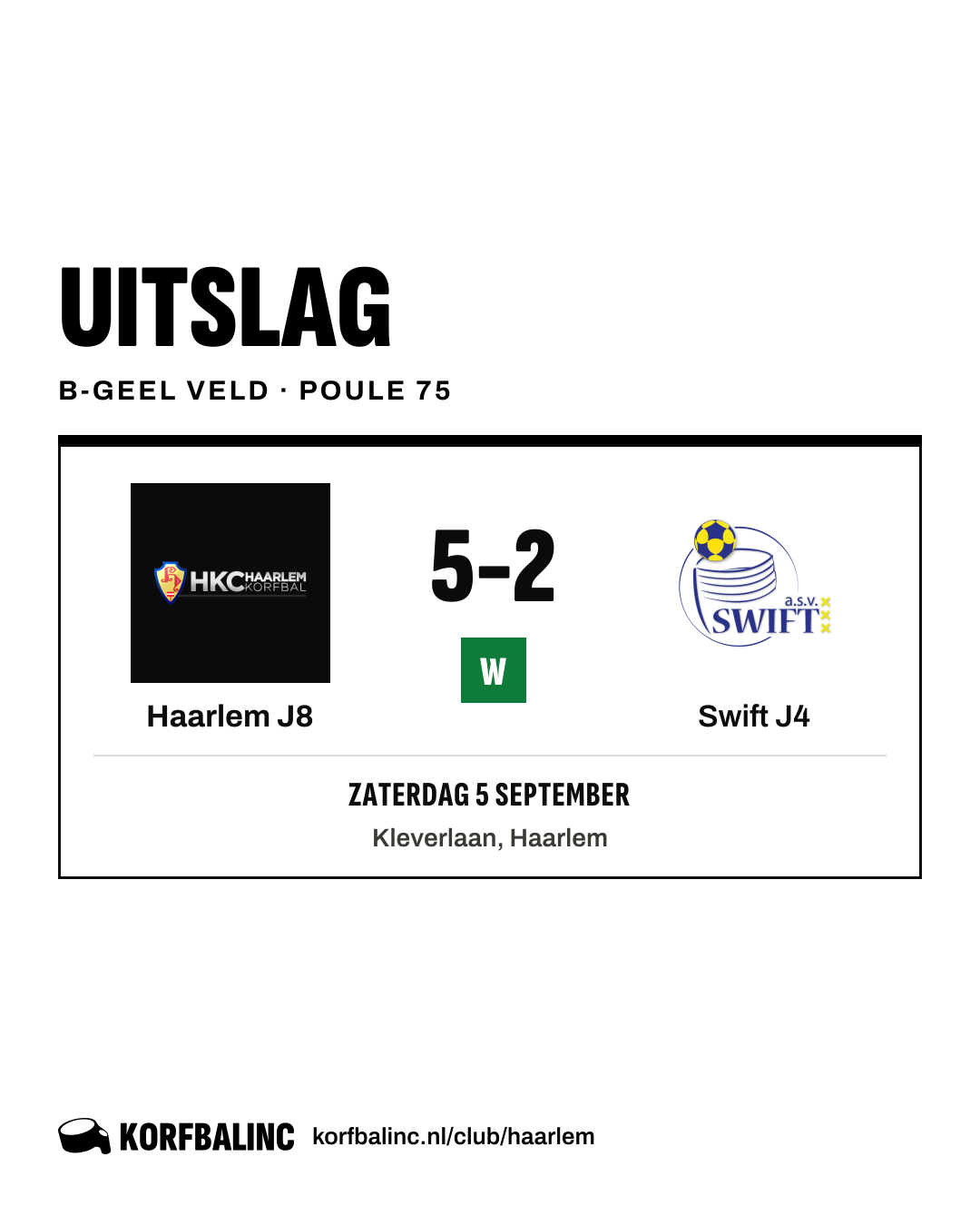 Haarlem J8 - Swift J4
